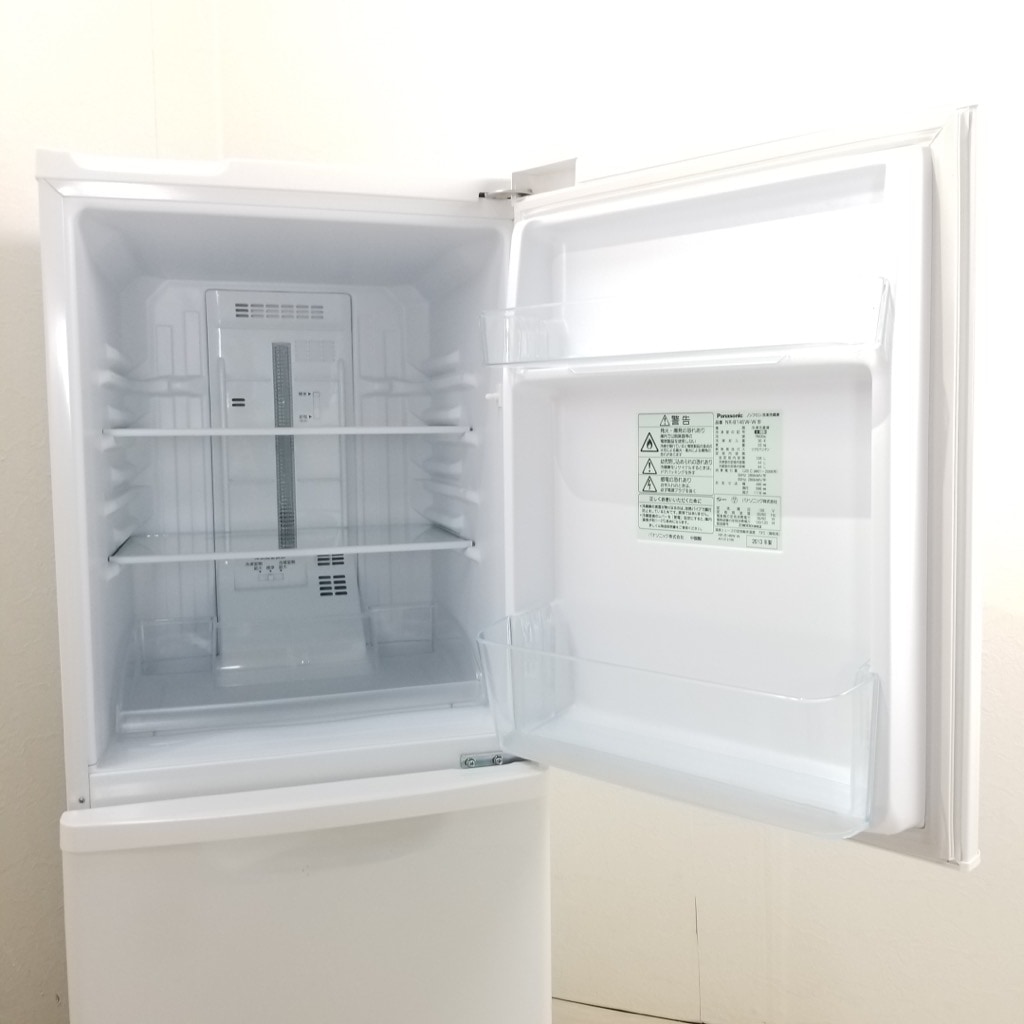 中古 冷蔵庫 パナソニック NR-B146W-W 2013年製 138L 2ドア 自動霜取り