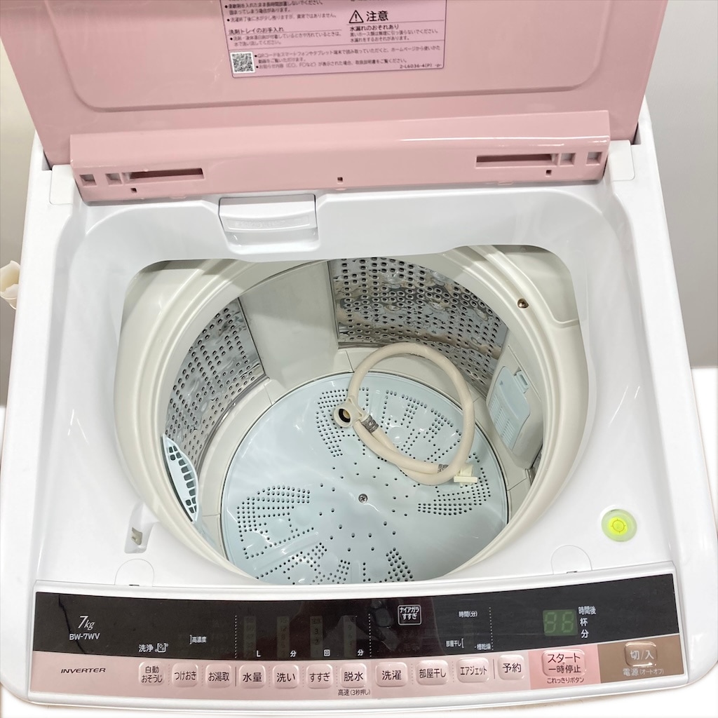 中古 7.0kg 簡易乾燥機能搭載 全自動洗濯機 ビートウォッシュ BW-7WV