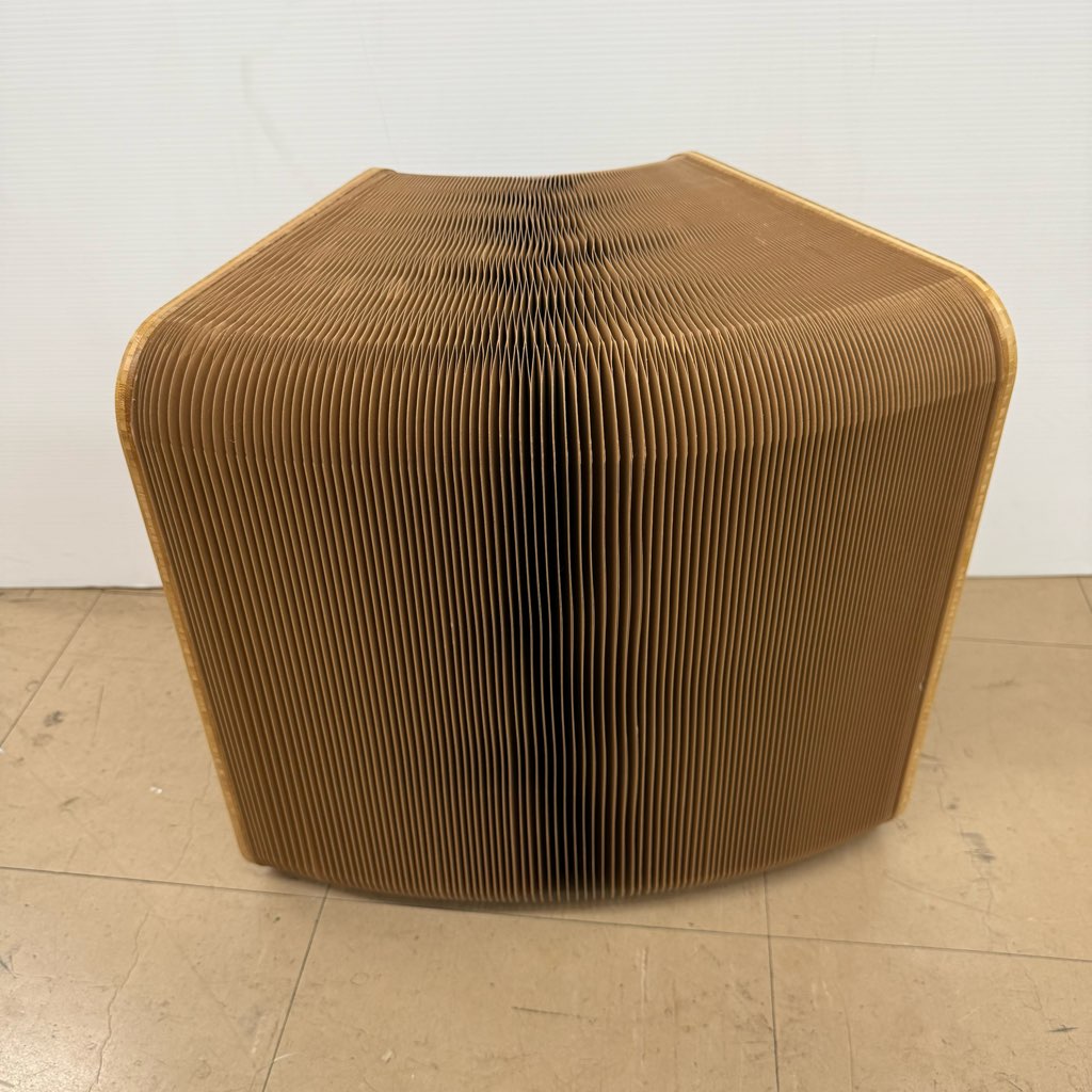 中古 ihpaper 折りたたみペーパースツール ベンチ 高さ42cm