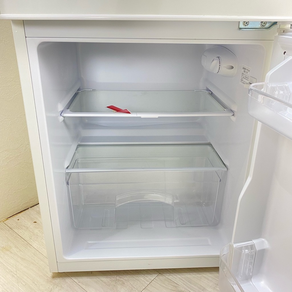 中古 高年式 amadana タグレーベル バイ アマダナ 85L 2ドア冷蔵庫 AT