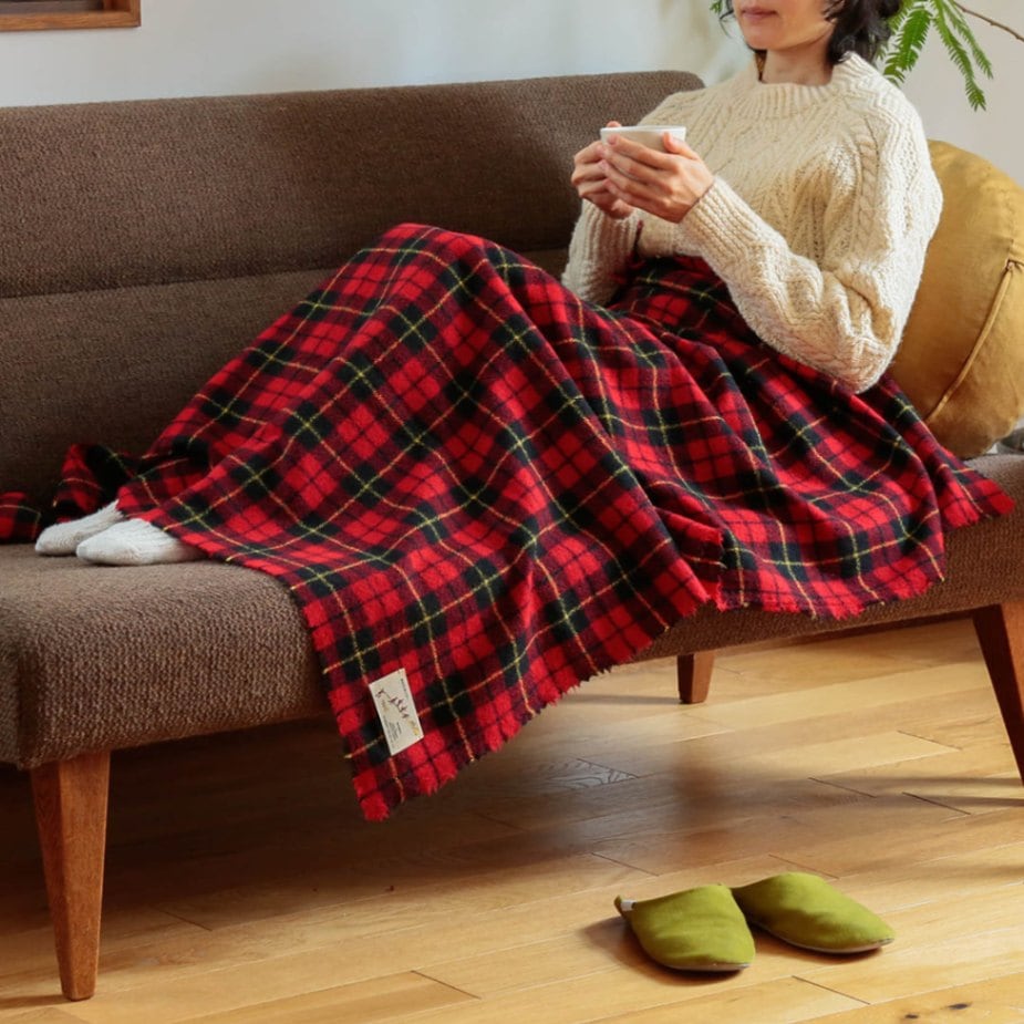 WOOL TARTAN CHECK BLANKET Wallace （オールドマンズテーラー／R&D.M