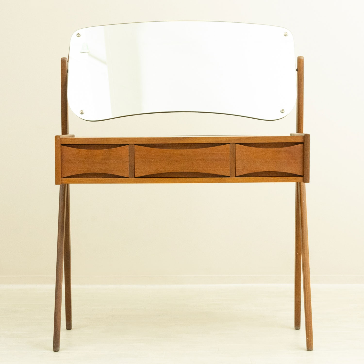 アルネ・ボッダー ドレッサー チェスト チーク・ミラー 北欧ビンテージ