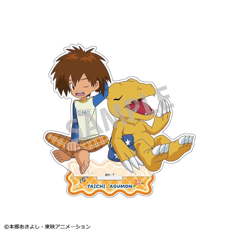 デジモンアドベンチャー アクリルスタンド＿八神太一＆アグモン/寝起き