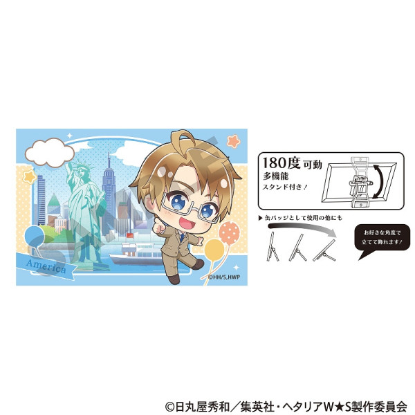 ヘタリア World☆Stars アート缶バッジ＿ロシア/ちまにわ