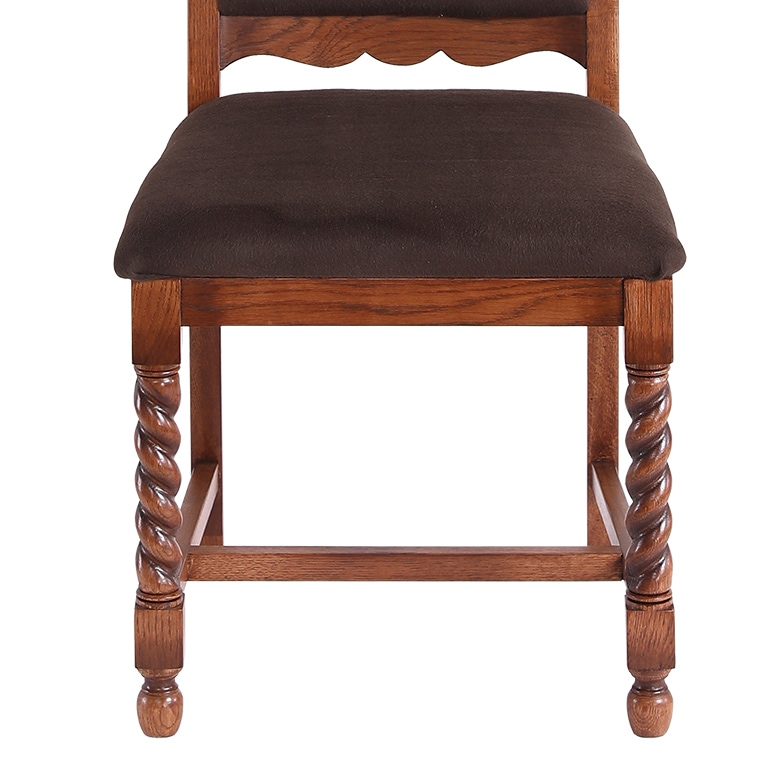 英国調 バロック風家具 ダイニングチェア オーク材使用|アンティーク調