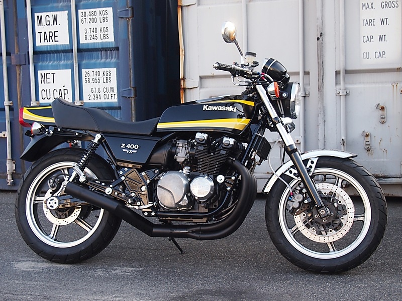 ゼファー400 FXタイプタンクセット(E1前期エボニー)後期シート【納期