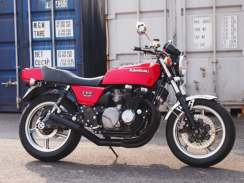 ゼファー400 FXタイプ塗装済み外装セット(E1レッド)前期シート【納期