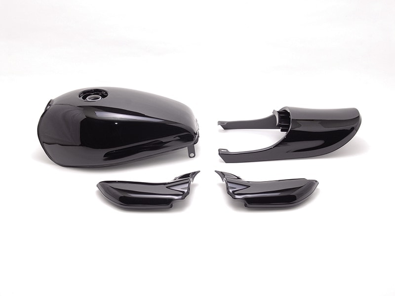 ゼファー750 Z2タイプスチールタンクセット(エアプレーンキャップ仕様