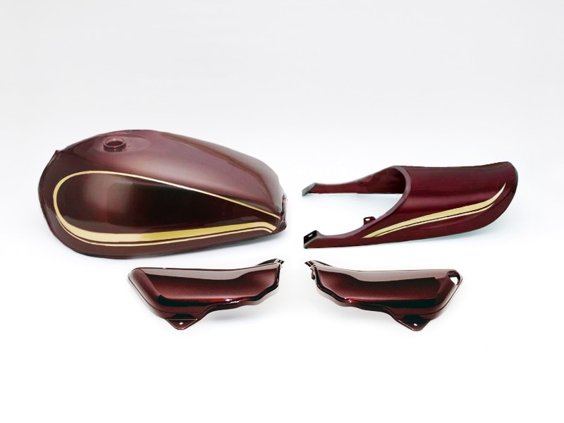 ゼファー1100 Z2タイプスチールタンクセット(D1カラー ワイン)【納期