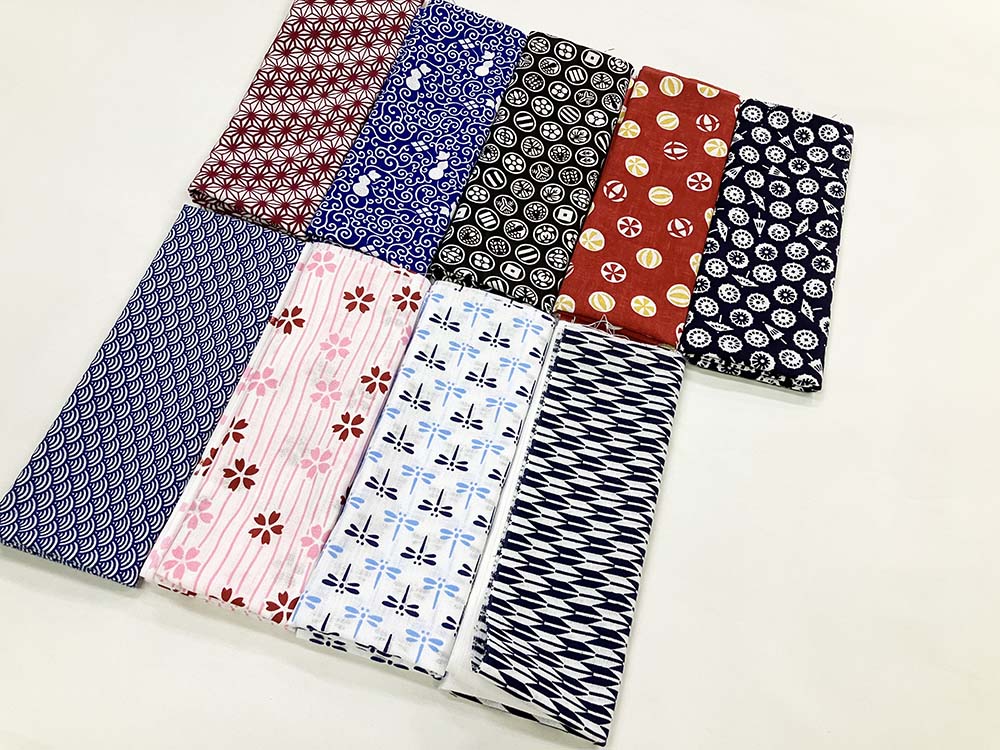 日本製 プリント 手ぬぐい 切りっぱなし 綿100％ 9種 | すべての商品
