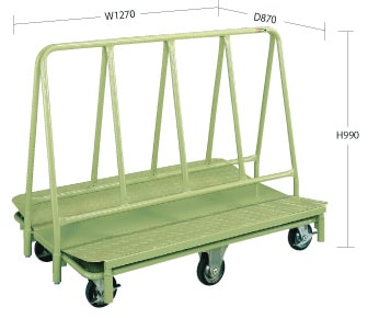 サカエ RTA-128 スチール製長尺運搬車 | サカエ,手押し台車,長尺物運搬