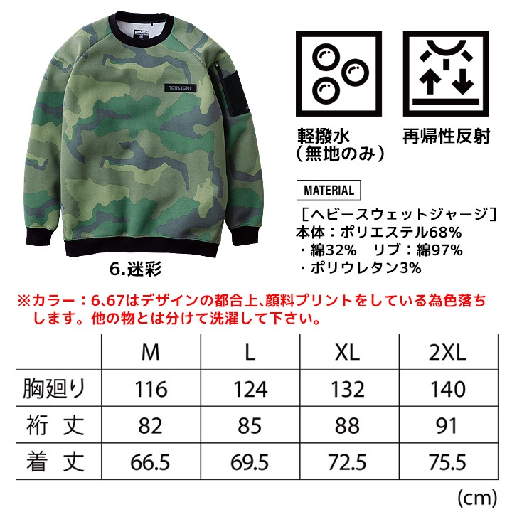 在庫処分特価】【即日発送】寅壱 スウェットシャツ 2025AW新作 限定