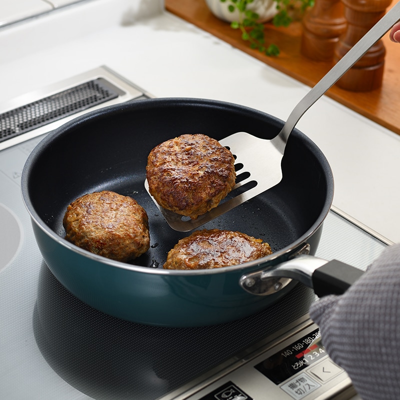 rinto リント IH対応 ガラス蓋付外面ホーローマルチパン24cm