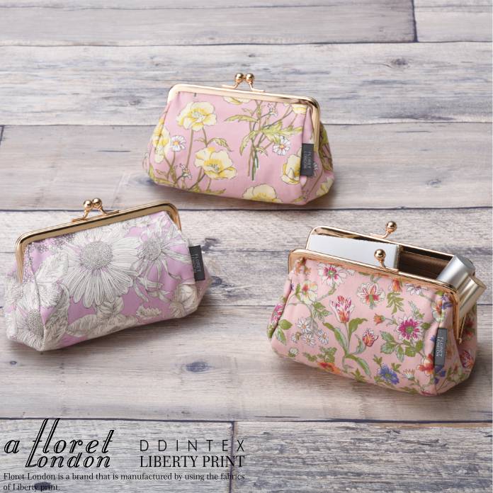 ミニがま口ポーチ リバティプリント/DDintex