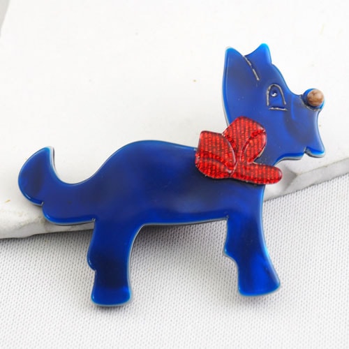 Lea Stein Paris リアスタン パリ　青い帽子とステッキのブローチ LEA STEIN リアスタン ブローチ エーデルワイス