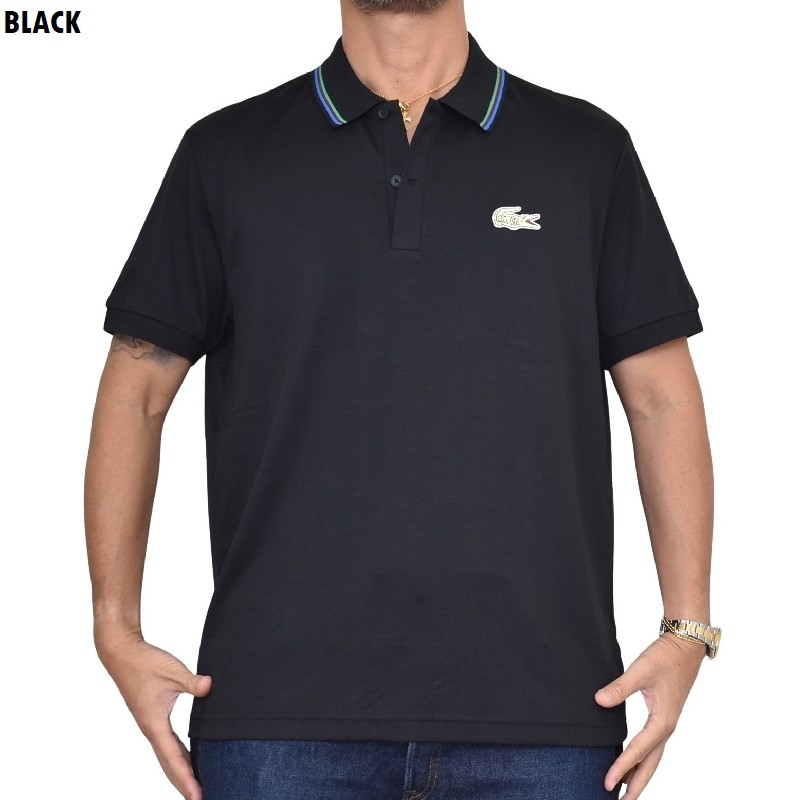 大きいサイズ メンズ LACOSTE ラコステ 半袖 ポロシャツ ワンポイント