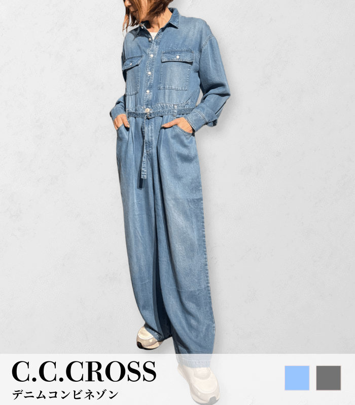C.C.CROSS】デニムコンビネゾン12176046 | WEAR,ワンピース | DESERT ROSE