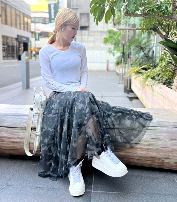 TRANOI】迷彩柄チュールスカート182R516 | WEAR,スカート | DESERT ROSE