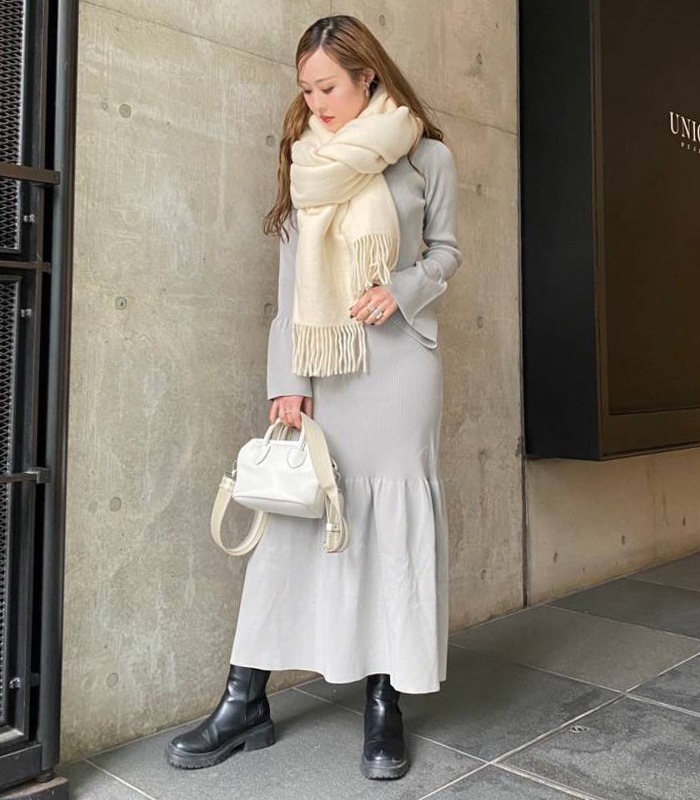 SALE】【DESERT ROSE】ベルスリーブニットワンピース○☆JYOP-1