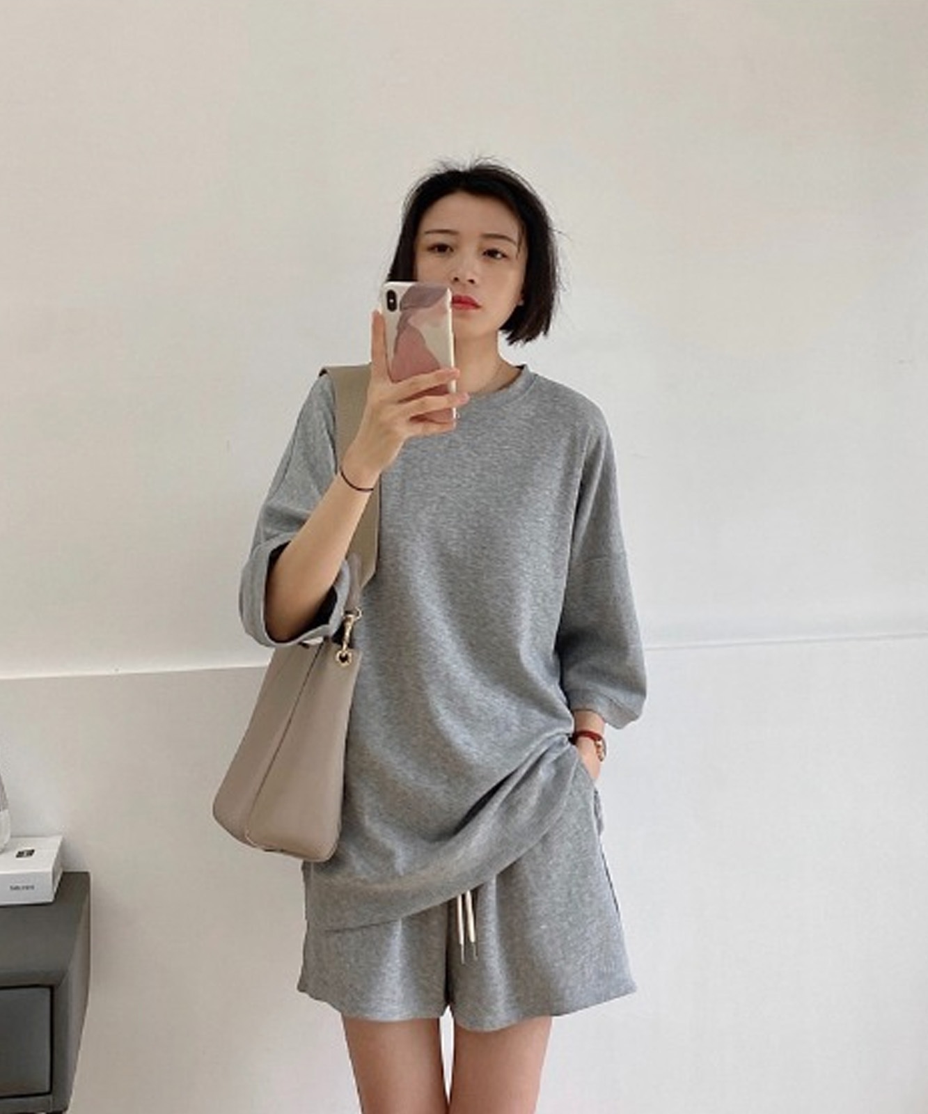 DEVICE select ショートパンツ+トップス2点セットのルームウェア