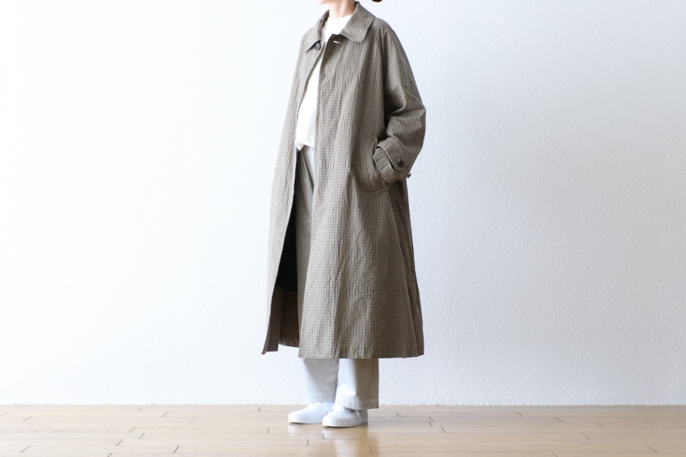 WOMEN'S】TOUJOURS（トゥジュー）“Oversized Wind Slip Soutien Collar