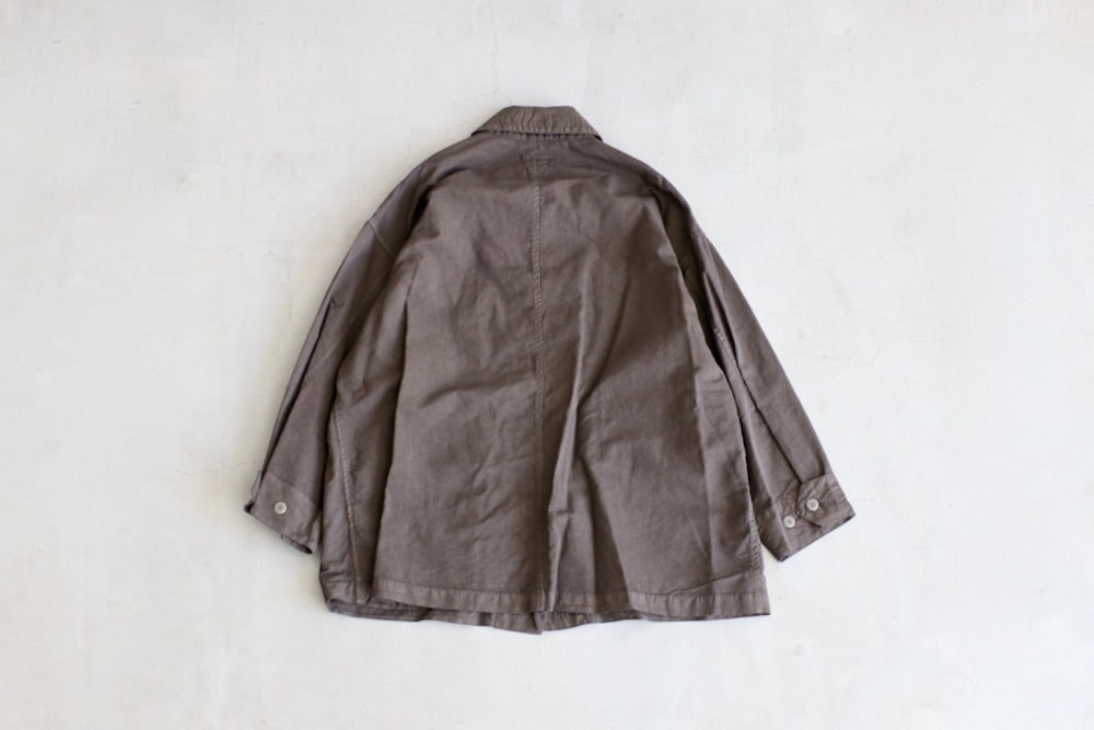 WOMEN'S】TOUJOURS（トゥジュー）“Coverall Jacket - GARMENT DYE