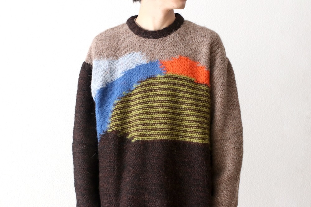 Brain Dead / BOXY KNIT SWEATER 新品 BRAIN DEAD ⁡ BOXY KNIT SWEATER 高級獣毛のアルパカ使用 ⁡アルパカは