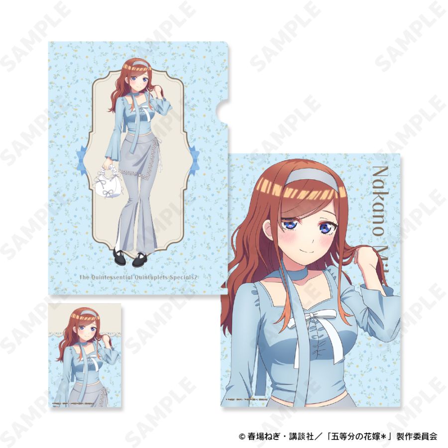 予約販売】五等分の花嫁＊ クリアファイル＆ブロマイドセット 3.中野三