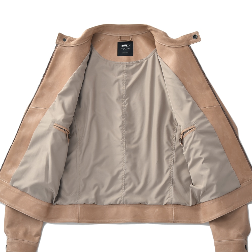 EMMETI エンメティ JURI ユリ SP CALF シングルライダースジャケット