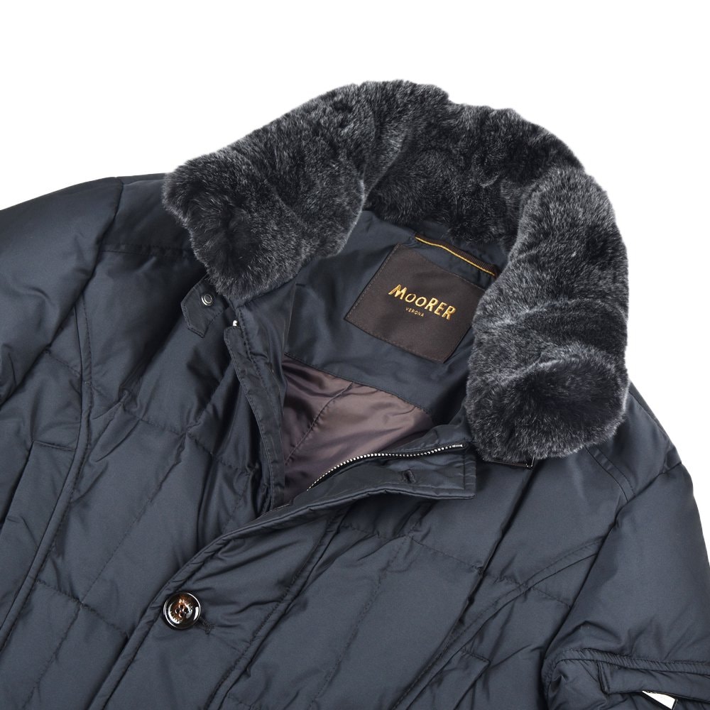MOORER ムーレー VALENTE-KM2 ポリエステル ラビットファー ダウン