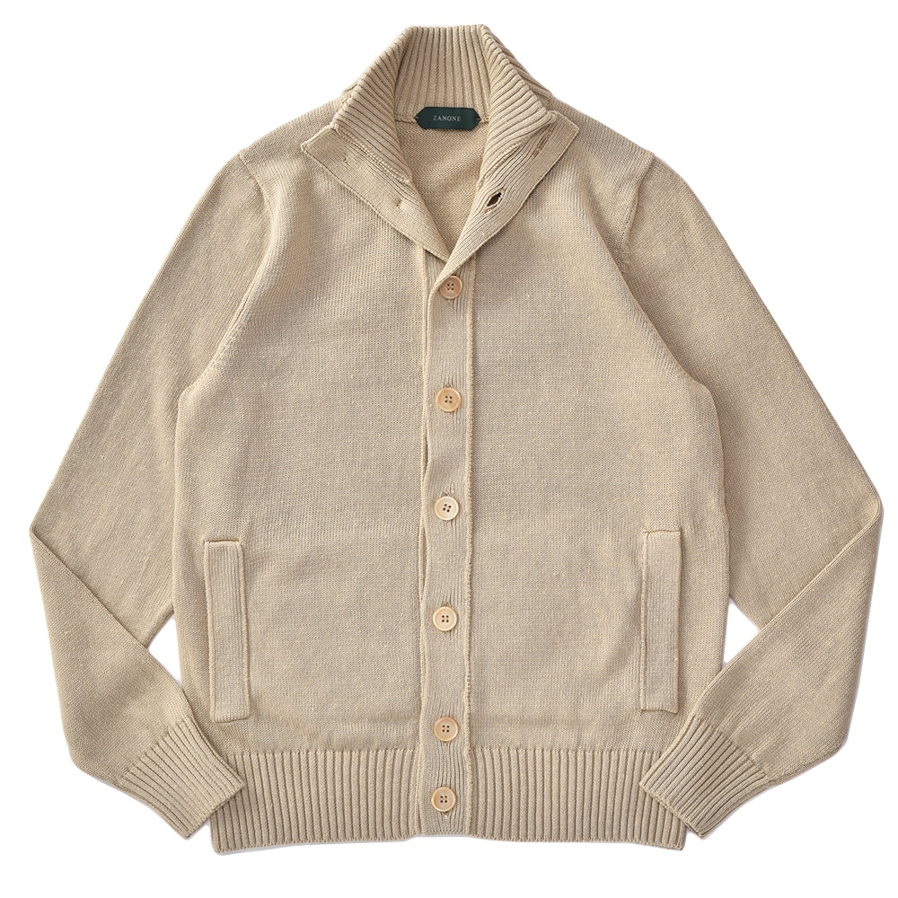 ZANONE ザノーネ CHIOTO リネン・コットン 7G スタンドカラー
