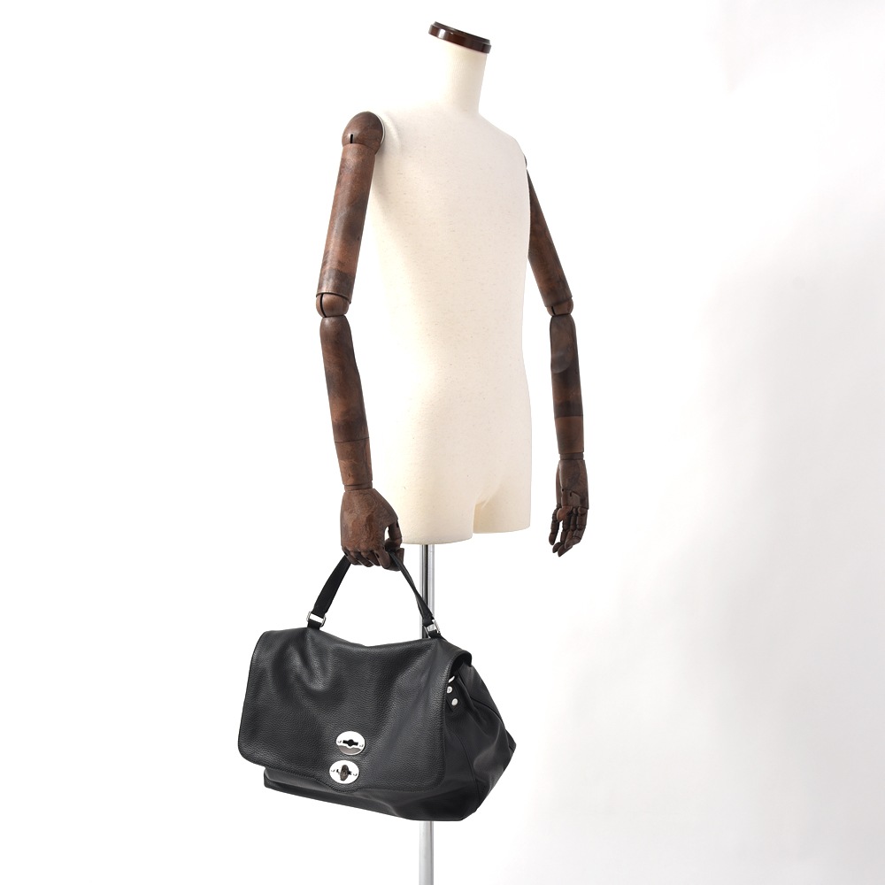 ZANELLATO ザネラート POSTINA M＋ MARCAPUNTO ショルダーバッグ BLACK