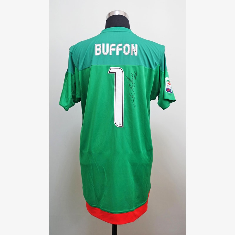 ブッフォン直筆サイン入り実使用ユベントス15/16GKユニフォーム | THE