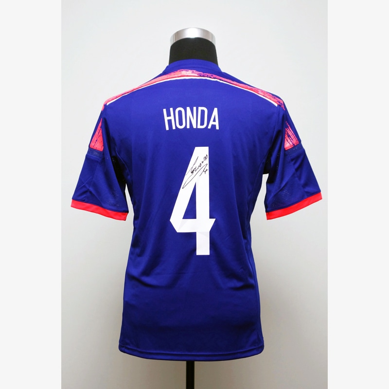 本田圭佑 直筆サイン入り日本代表2014ホームユニフォーム | THE DUGOUT