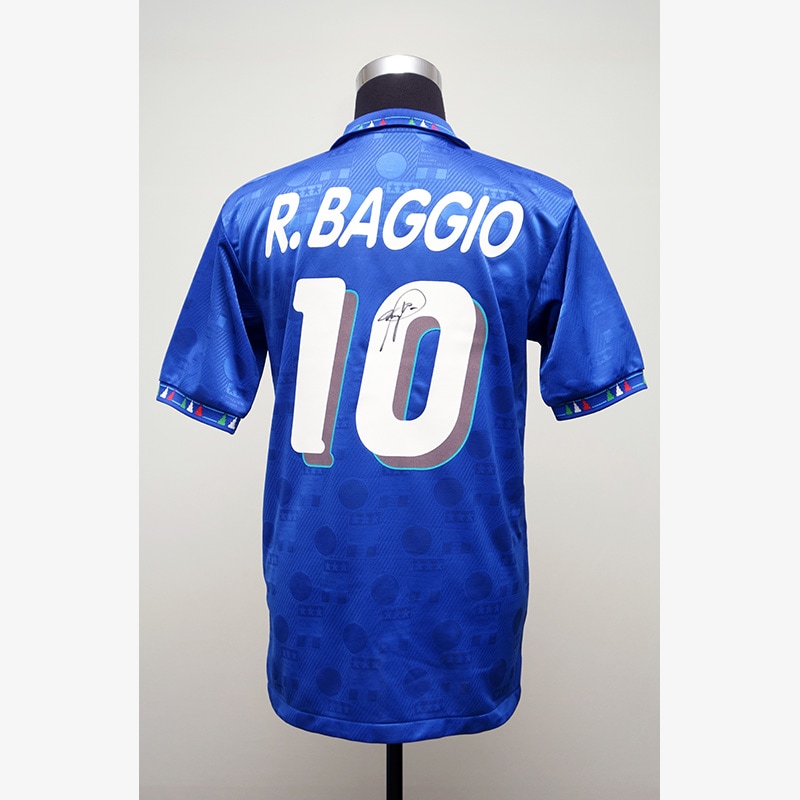 バッジョ直筆サイン入りイタリア代表1994ホームユニフォーム | THE DUGOUT