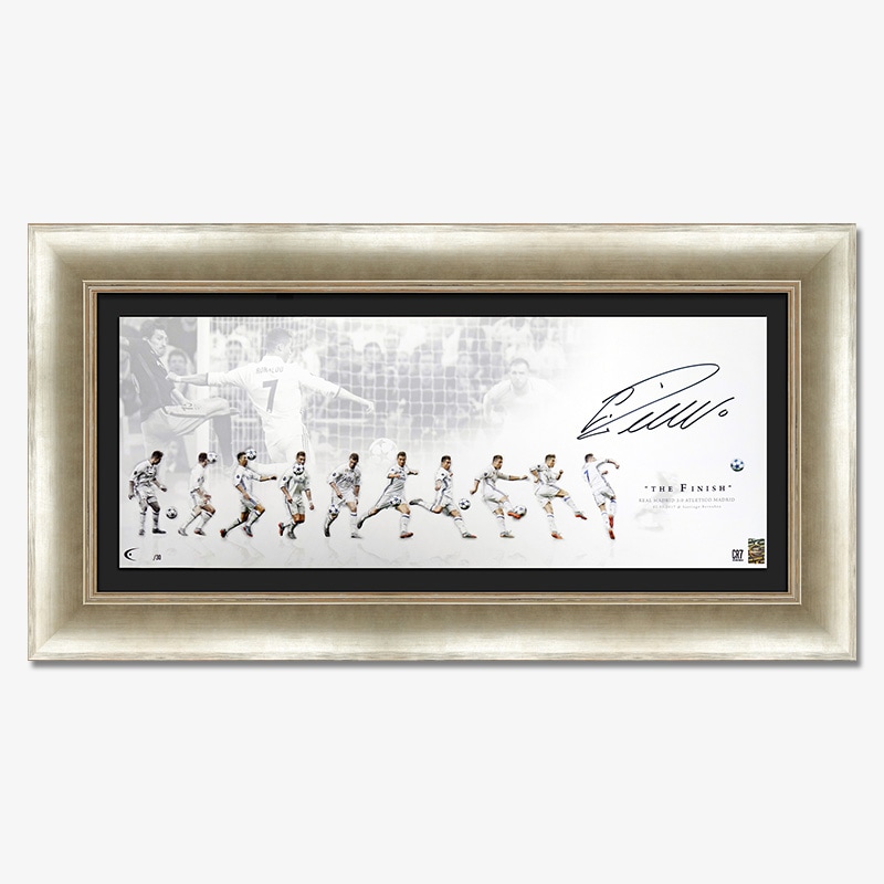 世界限定30枚] ロナウド直筆サイン入りパノラミックアート 