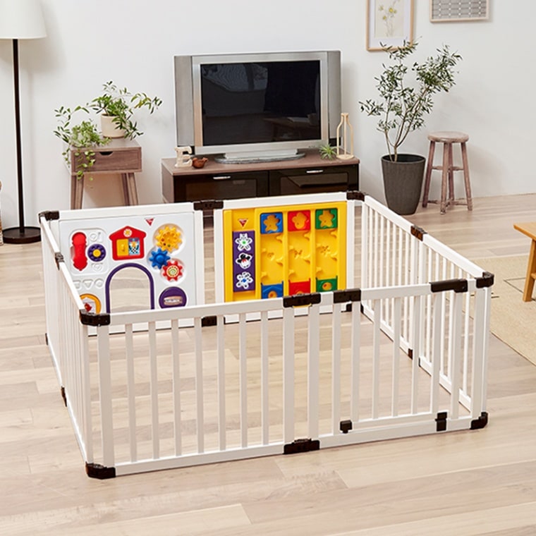 日本育児 木のミュージカルキッズランドDX おもちゃパネル付き