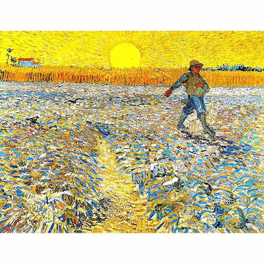 日没の種まく人 【6号】 フィンセント・ファン・ゴッホ 【 額縁が