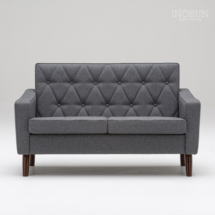 カリモク60 ロビーチェア2シーター セラムダークグレー ダーク