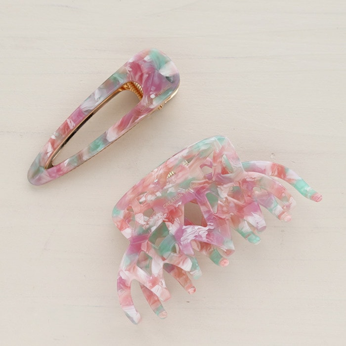 ヘアアクセサリー 3点セット バンス・クリップ・ヘアピン アセチ