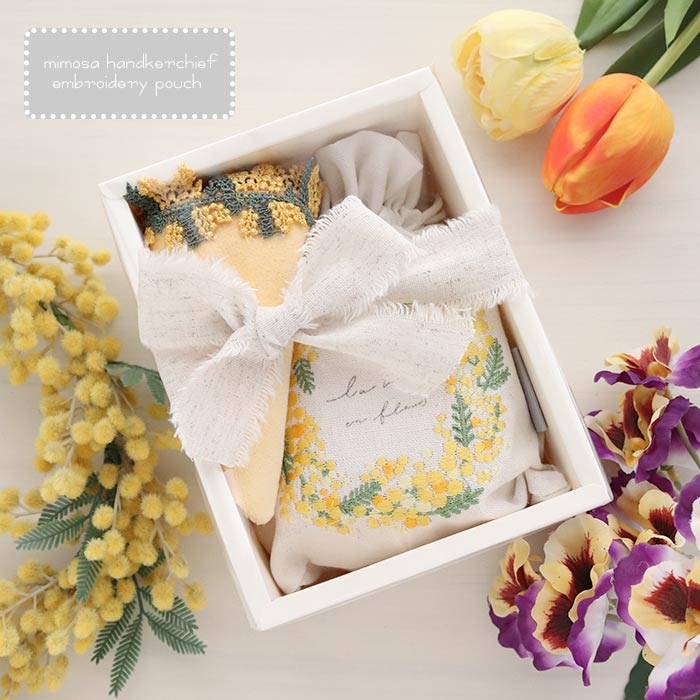 再入荷予定なし】「花と刺繍」のギフトセット 近沢レース店 タオル