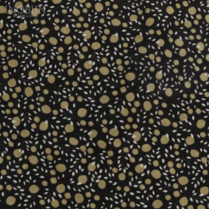 PONT DE CHALONS シトロンプリントブラウス ブラック ポンデシャロン