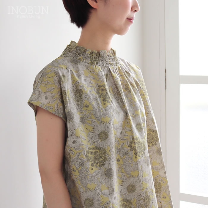 再入荷予定なし】sosotto リバティプリント 2WAY ゴムシャーリング