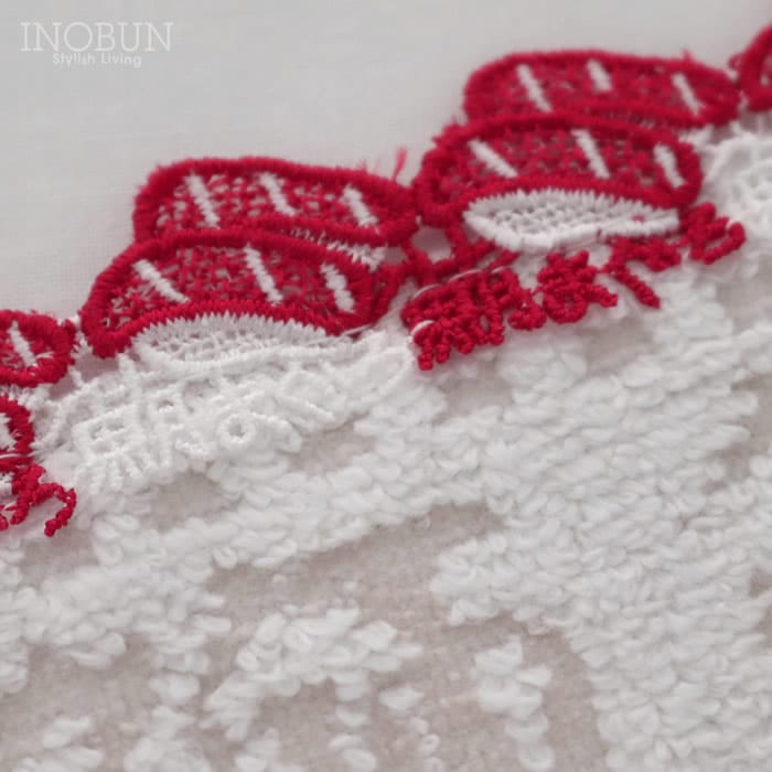 入荷待ち】近沢レース店 寿司 白 和レース タオルハンカチ