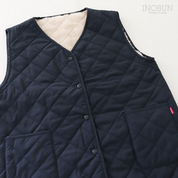 キルティングベスト Daily Quilt2 M ネイビー INOBUN イノブン