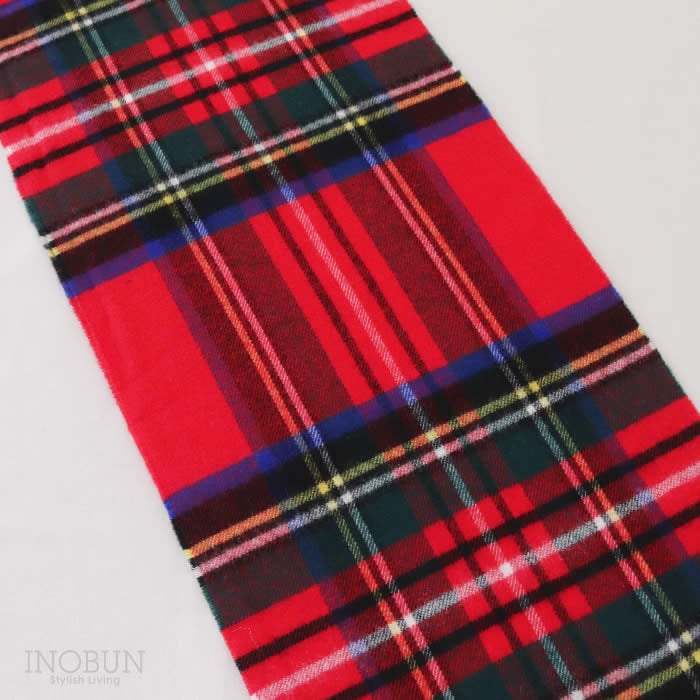 Glen Prince マフラー レッド系 TK303 190 x 35cm グレンプリンス