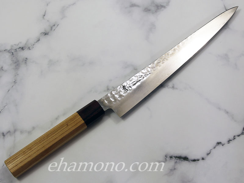 堺孝行 V金10号ダマスカス33層鎚目 和筋引240