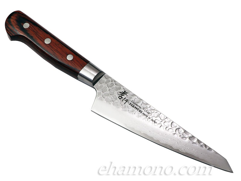 堺孝行 33層槌目ダマスカス 剣型三徳（切付三徳）160mm 【即日出荷品】