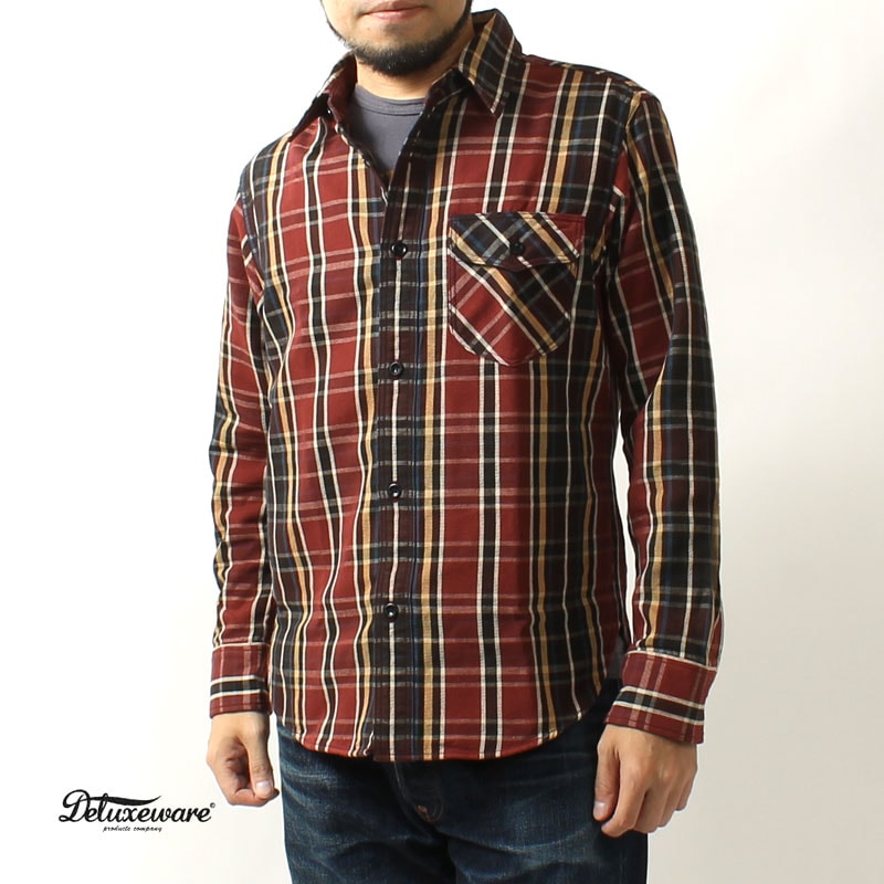 DELUXEWARE(デラックスウエア) ヘビーネルシャツ 