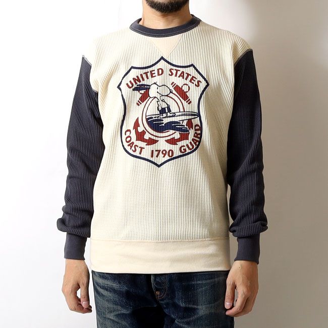 TOYS McCOY(トイズマッコイ) ビッグワッフルクルーネックロンT U.S.